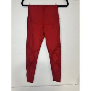 Fanka Lift N Curve Leggings High-Waisted Red Geometric Design S
